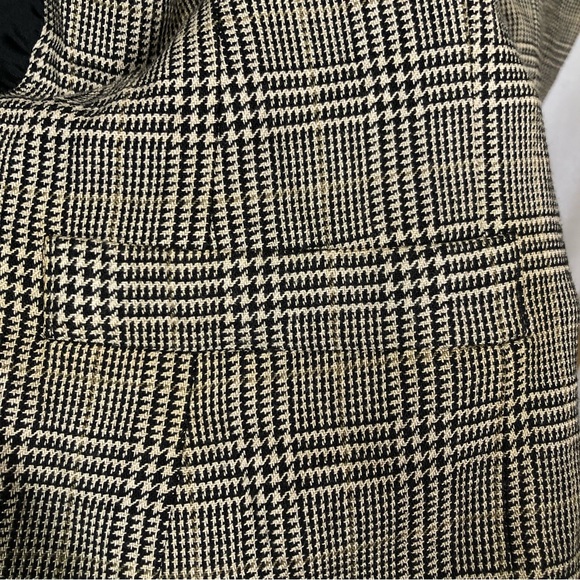 Vintage Liz Claiborne Collection Black/White Houndstooth Patterned Vest 90s - Picture 5 of 7